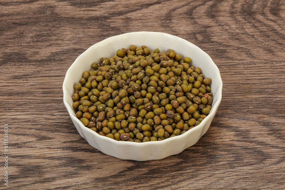 Vegetarian cuisine - dry green lentil Vegetarian cuisine - dry green lentil