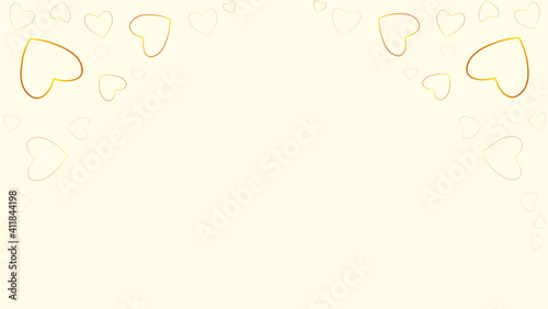 Abstract cream background with gold love