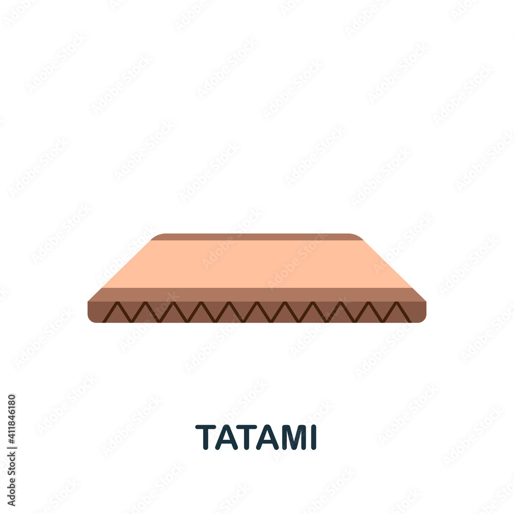 Tatami flat icon. Color simple element from combat sport collection. Creative Tatami icon for web design, templates, infographics and more Tatami flat icon. Color simple element from combat sport collection. Creative Tatami icon for web design, templates, infographics and more