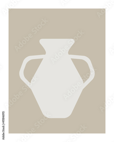 Vase silhouette, still life