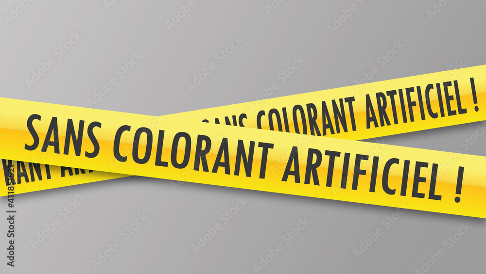 Logo sans colorant artificiel. Stock Vector | Adobe Stock