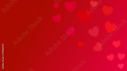 pink and red heart on red background. heart is symbol of love…