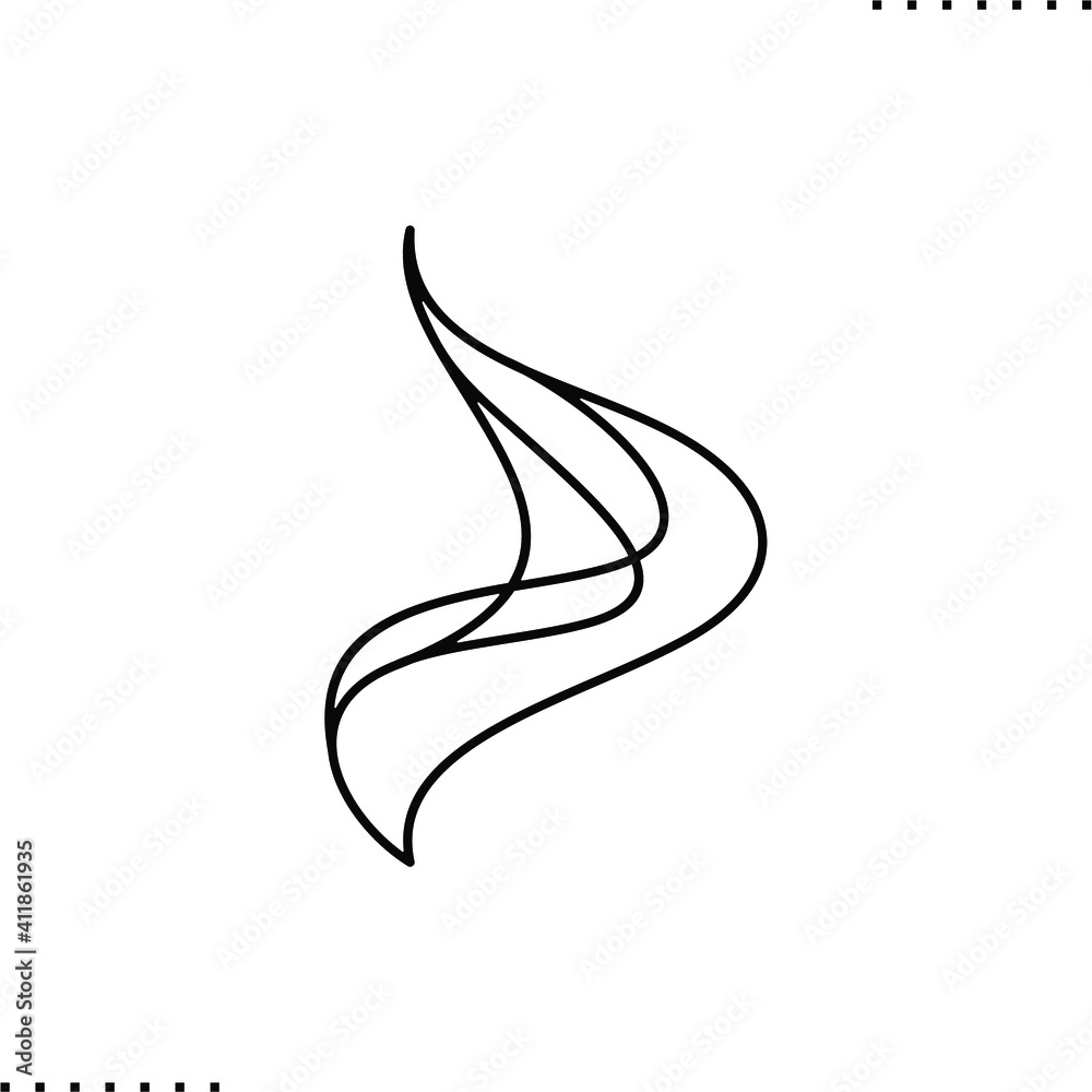 Fototapeta premium streamline style decoration vector icon in outline