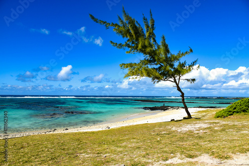 heavenly landscape on mauritius island photo