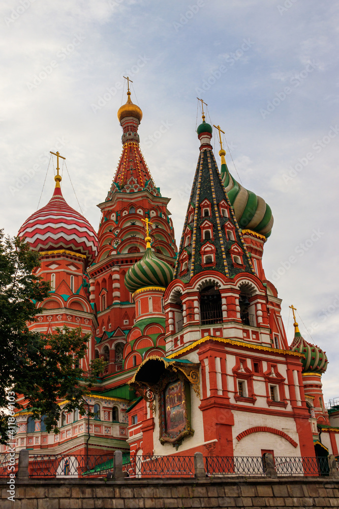 St. Basil's Cathedral on Red Square in Moscow, Russia St. Basil's Cathedral on Red Square in Moscow, Russia