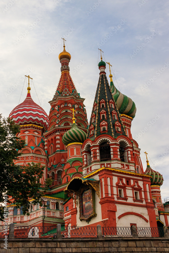 St. Basil's Cathedral on Red Square in Moscow, Russia