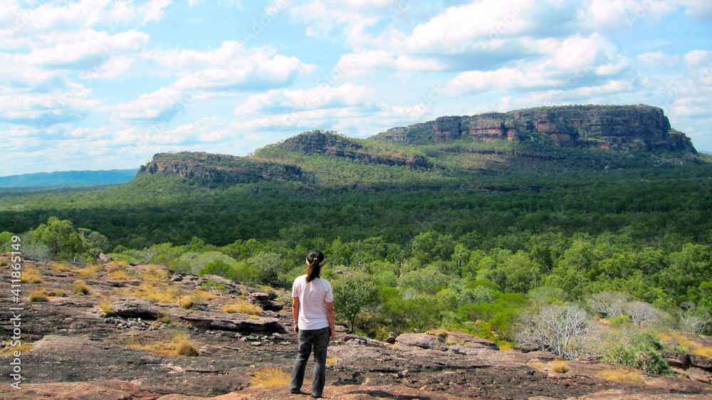 View to Nourlangie from Nawurlandja lookout, Kakadu National Park, Australia