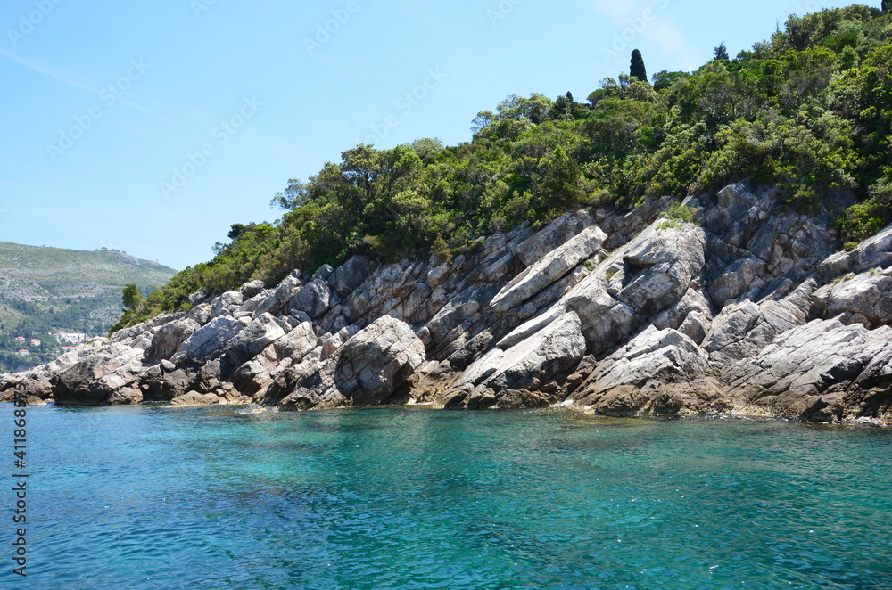 Formidable cliffs of the coast of Croatia Formidable cliffs of the coast of Croatia