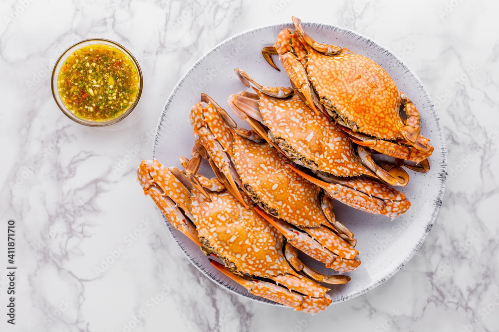 Steamed crab favorite seafood Steamed crab favorite seafood