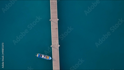 Kingdom of Saudi Arabia, Yanbu, boat in the sea photo