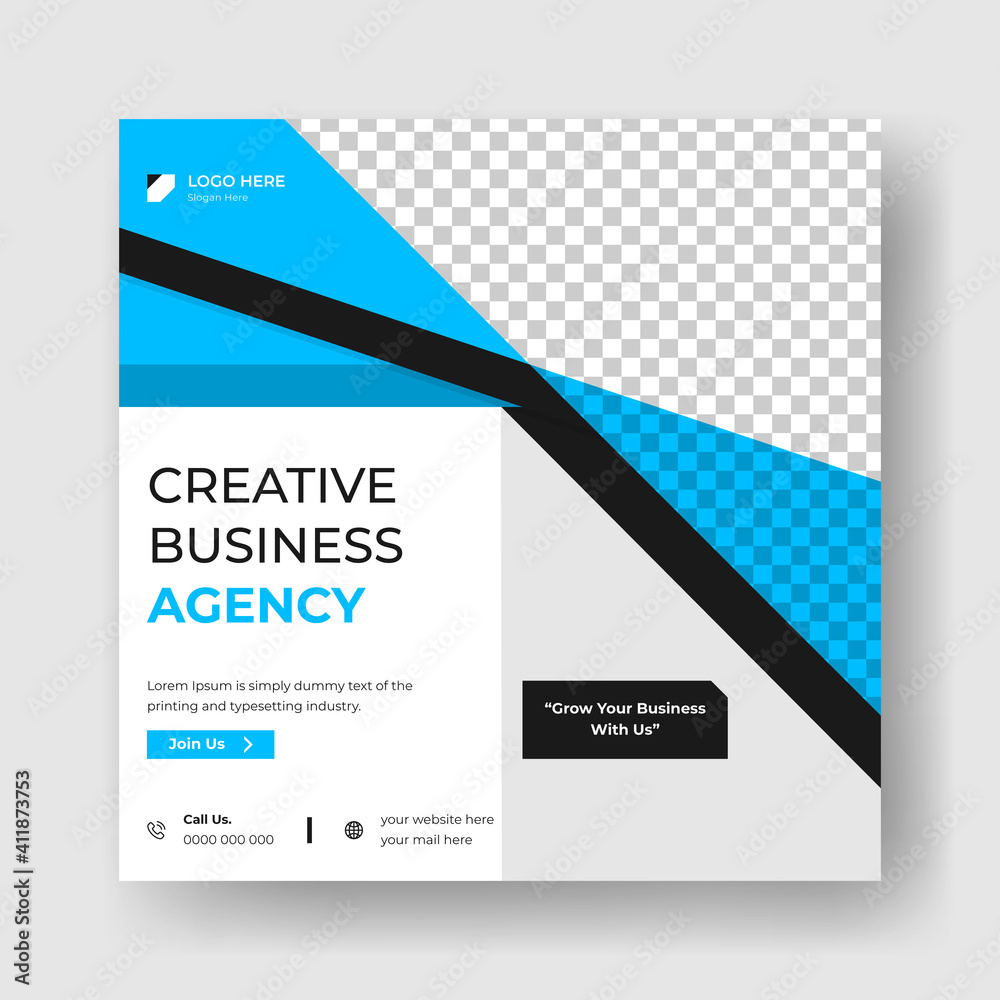 Digital Marketing Agency. Social media post banner template for your business. Digital corporate business marketing banner	
