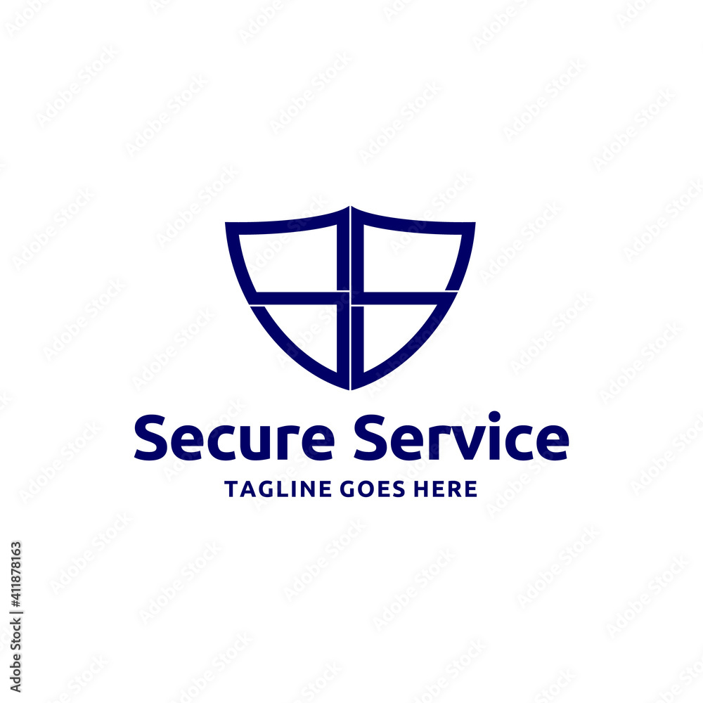 Initial Letter SS Shield Secure Safe Secret Strong Smart Service Logo Design Vector Initial Letter SS Shield Secure Safe Secret Strong Smart Service Logo Design Vector