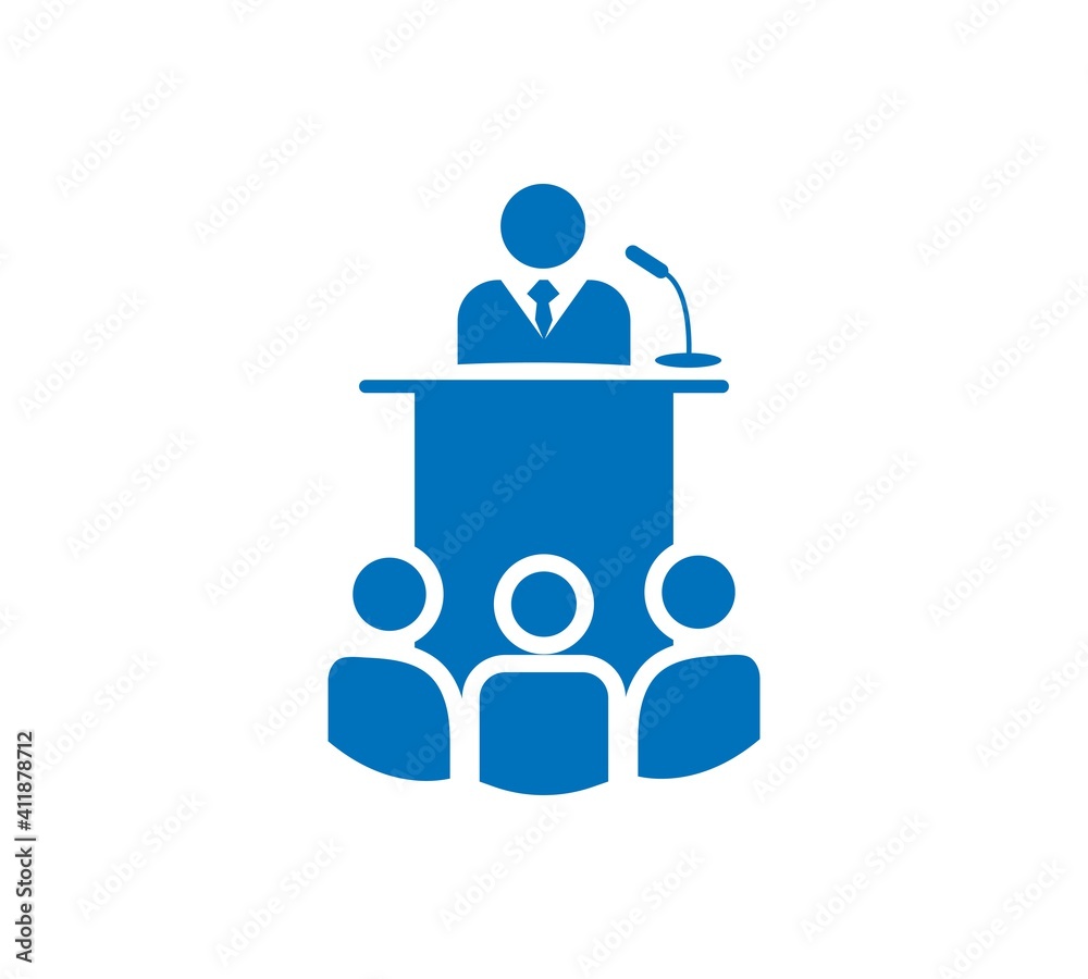 Presentation Icon. Business Activity Illustration As A Simple Vector Sign and Trendy Symbol for Design and Websites or Mobile Application. Presentation Icon. Business Activity Illustration As A Simple Vector Sign and Trendy Symbol for Design and Websites or Mobile Application.