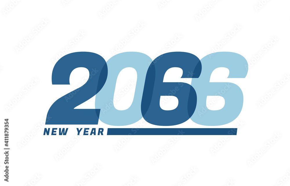 Happy New Year 2066. Happy New Year 2066 text design for Brochure design, card, banner Happy New Year 2066. Happy New Year 2066 text design for Brochure design, card, banner