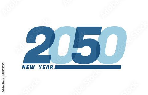 Happy New Year 2050. Happy New Year 2050 text design for Brochure design, card, banner