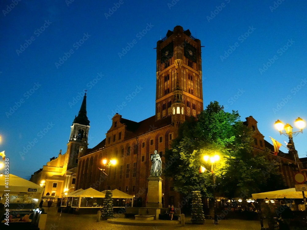 Toruń, zabytkowe miasto w Polsce, dawna siedziba Mikołaja Kopernika