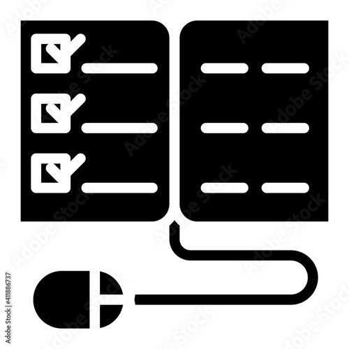 Digital learning icon in modern style