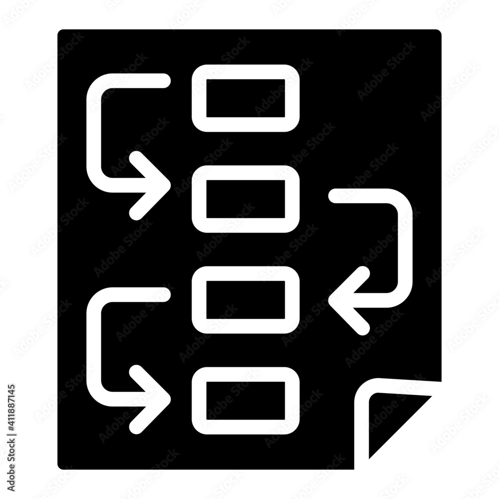 Editable filled design icon of sitemap Editable filled design icon of sitemap
