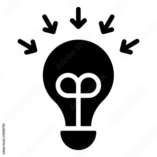 Trendy design of idea icon