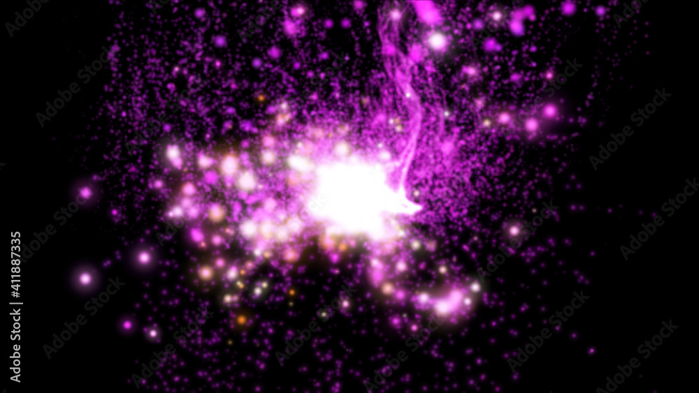 Abstract realistic explosion and flames. The flight of particles of fire and smoke close-up. Isolated black background. 3d illustration. Abstract realistic explosion and flames. The flight of particles of fire and smoke close-up. Isolated black background. 3d illustration.
