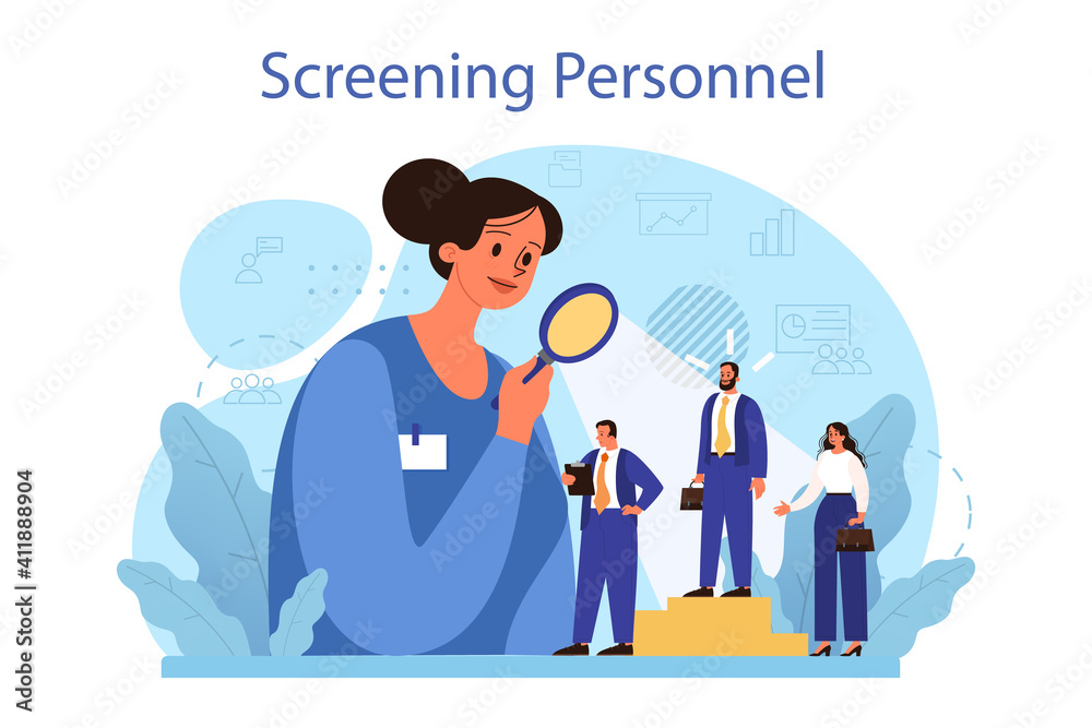 Personnel screening concept. Business recruitment and empolyee Stock ...