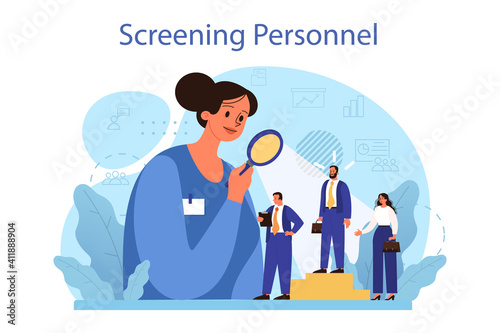 Personnel screening concept. Business recruitment and empolyee