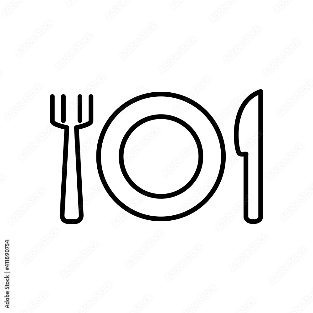 Restaurant Icon Design Vector Template Illustration Restaurant Icon Design Vector Template Illustration