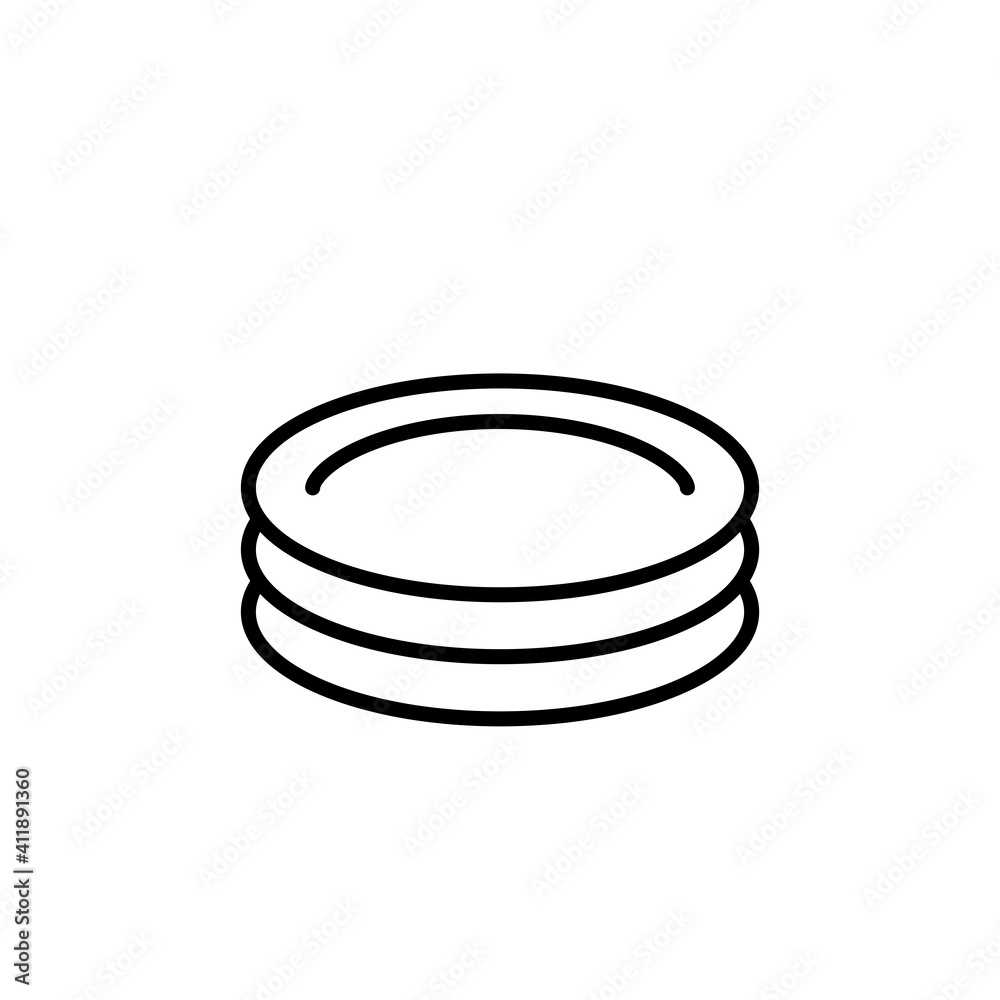 Plate Icon Design Vector Template Illustration Plate Icon Design Vector Template Illustration