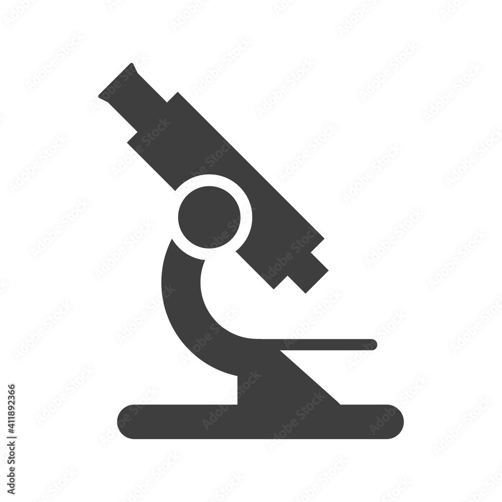 microscope icon on a white background - vector illustration microscope icon on a white background - vector illustration