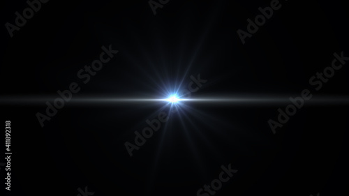 Fototapeta Naklejka Na Ścianę i Meble -  light flash on black background