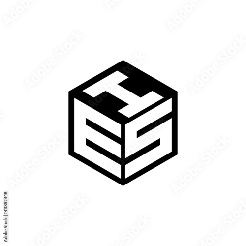 ESI letter logo design with white background in illustrator, cube logo, vector logo, modern alphabet font overlap style. calligraphy designs for logo, Poster, Invitation, etc.
