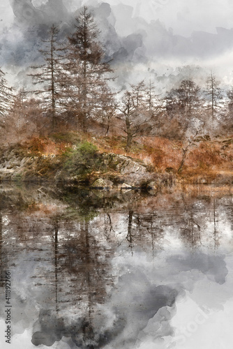 Majestic Winter landscape i...