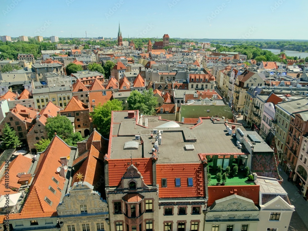 Toruń, zabytkowe miasto w Polsce, dawna siedziba Mikołaja Kopernika