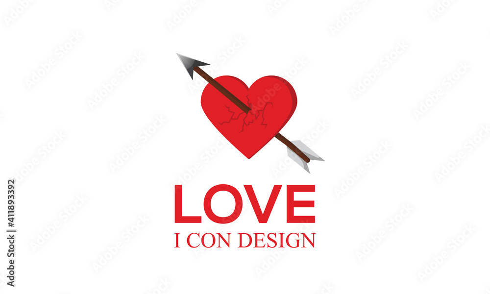 heart icons, concept of love, linear icons thin grey line
