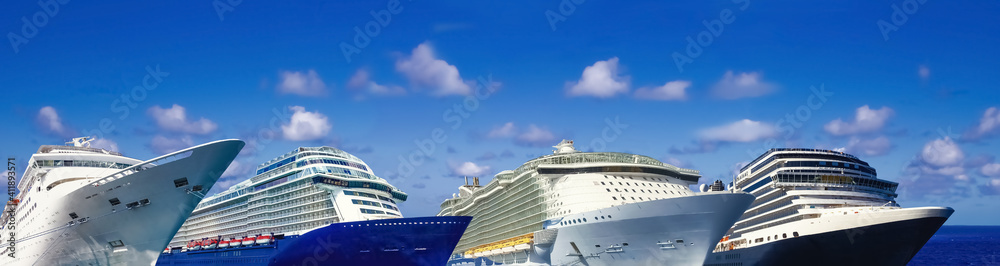 Cruise ships - side view