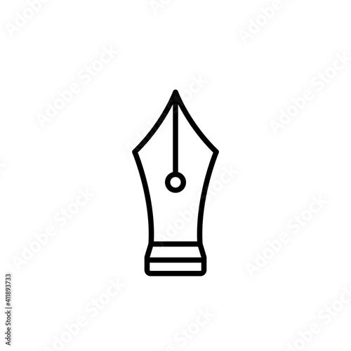 Fountain Pen Icon Design Vector Template Illustration