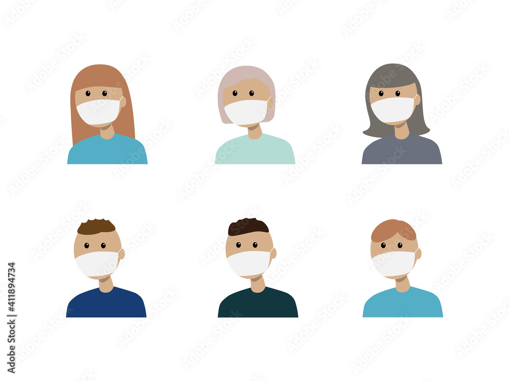 masked people follow the rules of hygiene masked people follow the rules of hygiene