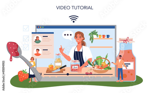 Farm product online service or platform. Farming food production.