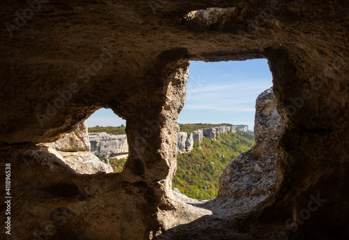 Medieval, cave city of Eski-Kermen in Crimea © Анна Костенко