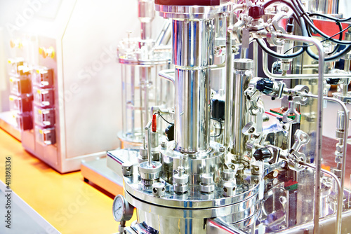 Laboratory chemical metal bioreactor and fermenter photo