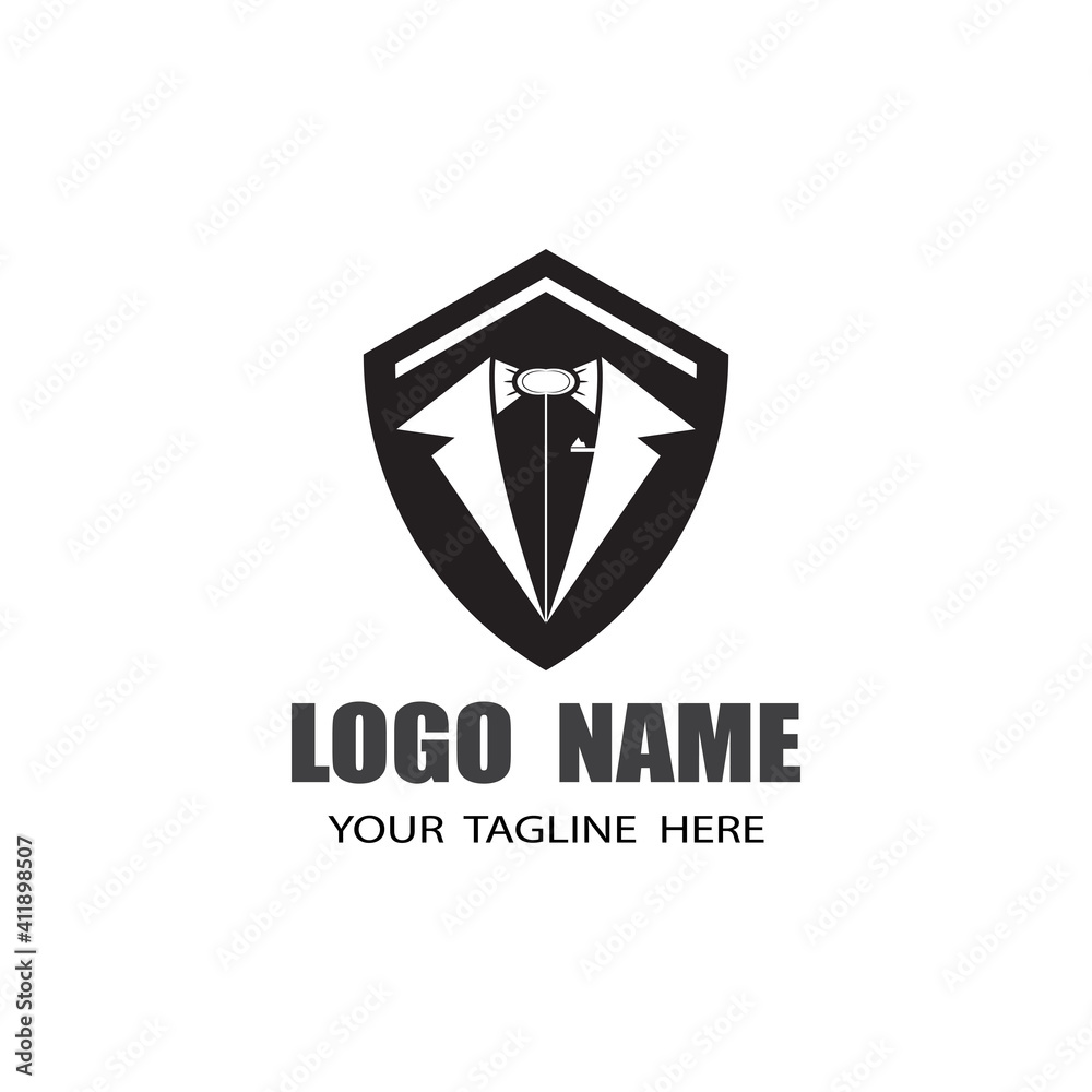 Tuxedo Logo Template vector symbol nature Tuxedo Logo Template vector symbol nature