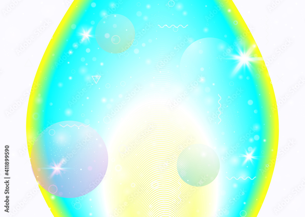 Obraz premium Holographic background with vibrant rainbow gradients. Dynamic fluid. Cosmos hologram.