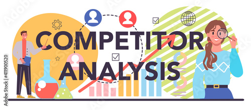 Start up running typographic header. Competitor search and analysis.