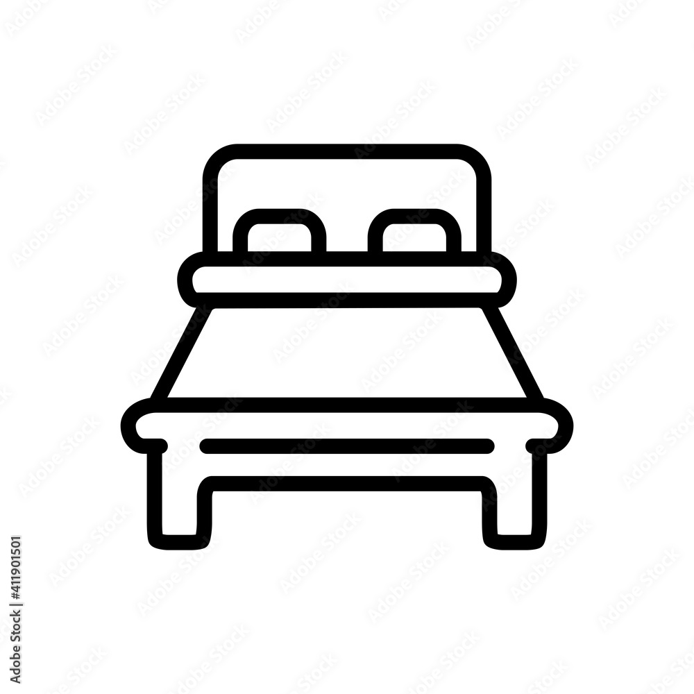 Bed Icon Design Vector Template Illustration Bed Icon Design Vector Template Illustration