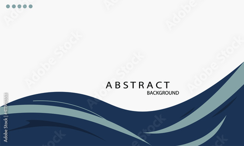 abstract vector illustration on blue wave background