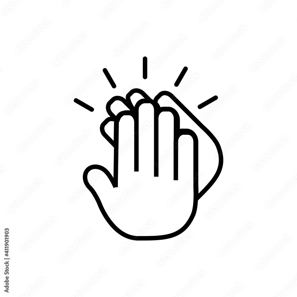Obraz premium Applause icon Design Vector Template Illustration