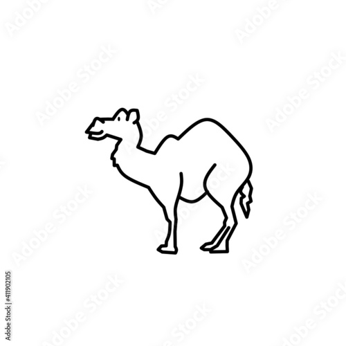 Vector illustration of camel icon