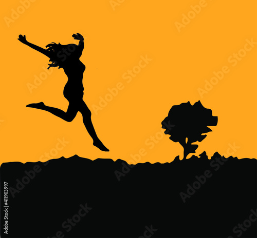 woman vector illustration isolated on background