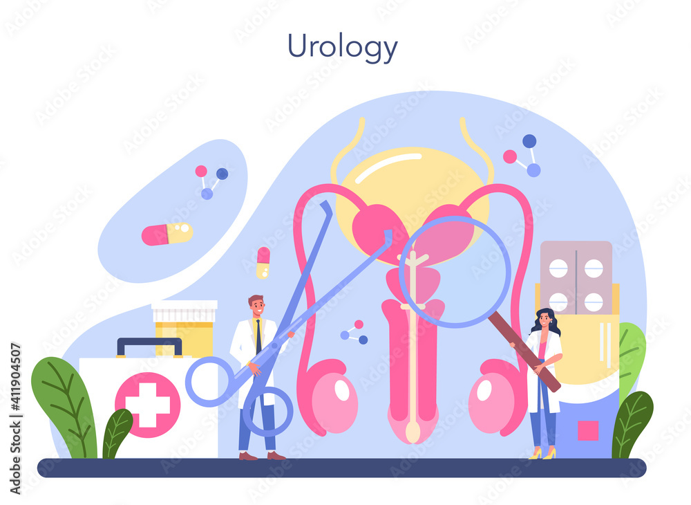 Urologist concept. Idea of kidney and bladder treatment,