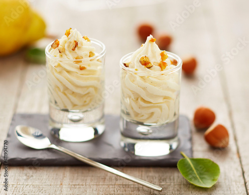 verrine mousse de poire